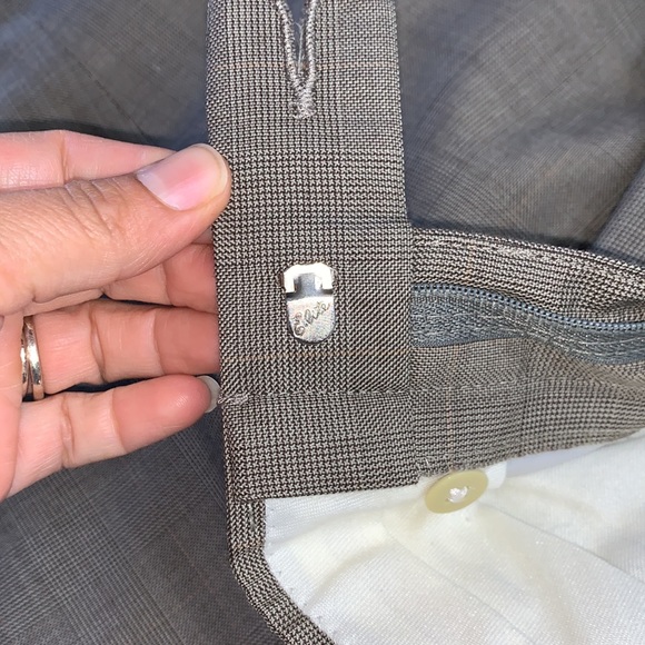 Men’s Stafford Suit Top & Pants Sz 44R Pants 34X30 - Picture 6 of 17